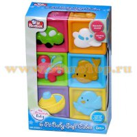 Кубики мягкие 23305 RED BOX